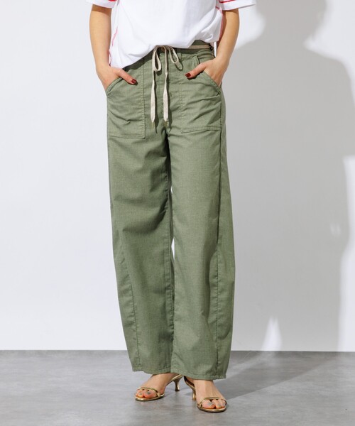 SOMETHING（サムシング）の「【SOMETHING/サムシング】BAKER CURVE LITE / ベイカーカーブライト / ベイカーパンツ（その他パンツ・レディース・ベージュ/カーキ・S/M）」の2枚目の写真