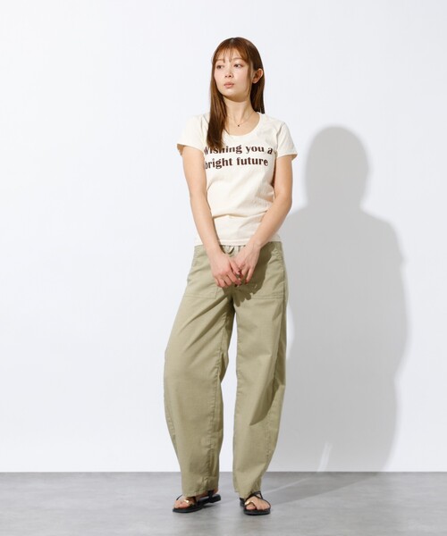 SOMETHING（サムシング）の「【SOMETHING/サムシング】BAKER CURVE LITE / ベイカーカーブライト / ベイカーパンツ（その他パンツ・レディース・ベージュ/カーキ・S/M）」の4枚目の写真