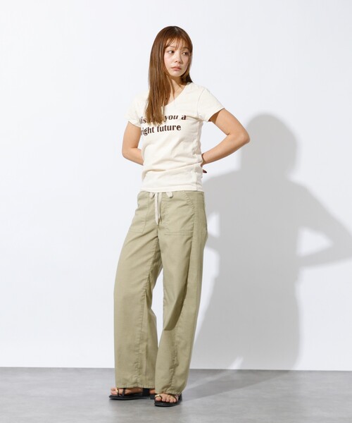 SOMETHING（サムシング）の「【SOMETHING/サムシング】BAKER CURVE LITE / ベイカーカーブライト / ベイカーパンツ（その他パンツ・レディース・ベージュ/カーキ・S/M）」の5枚目の写真