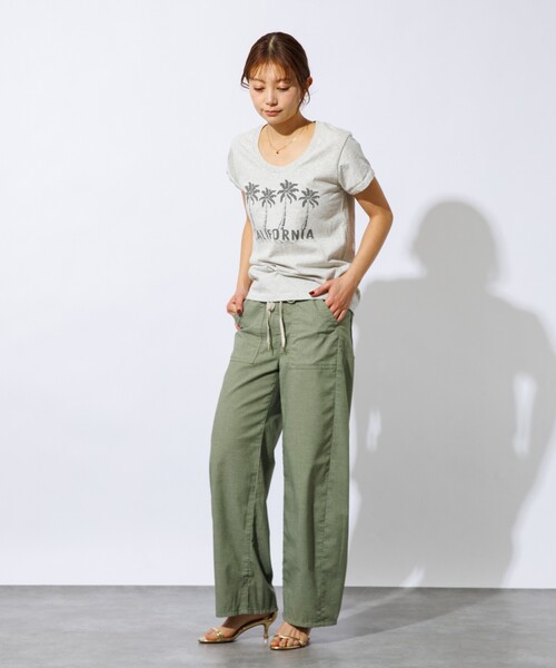 SOMETHING（サムシング）の「【SOMETHING/サムシング】BAKER CURVE LITE / ベイカーカーブライト / ベイカーパンツ（その他パンツ・レディース・ベージュ/カーキ・S/M）」の9枚目の写真