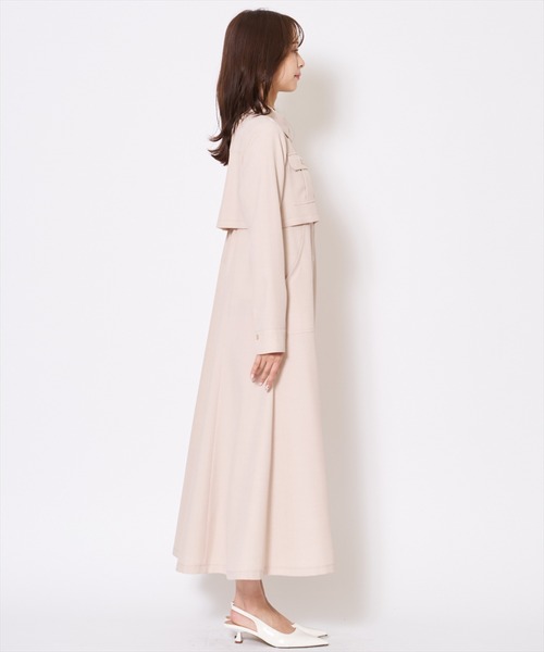 AND COUTURE(アンドクチュール)の「サファリシャツワンピース(ワンピース・レディース・グリーン/ベージュ/チャコールグレー・FREE)」の15枚目の写真