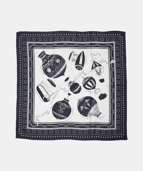 manipuri(マニプリ)の「<manipuri>SILK 88×88 スカーフ 26SS(バンダナ/スカーフ・レディース・ライトグレー/ピンク/ネイビー・FREE)」の9枚目の写真