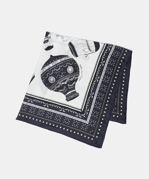 manipuri(マニプリ)の「<manipuri>SILK 88×88 スカーフ 26SS(バンダナ/スカーフ・レディース・ライトグレー/ピンク/ネイビー・FREE)」の16枚目の写真
