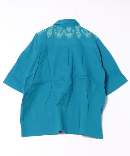 チャイハネ（チャイハネ）の「【チャイハネ】レレリアMEN'Sプルオーバーシャツ（シャツ/ブラウス・メンズ・ブラック/ホワイト/ブルー・FREE）」の8枚目の写真