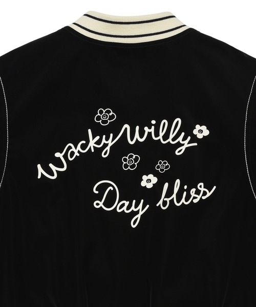 Wacky WiLLy（ワッキーウィリー）の「[GISELLEジゼル着用] WOMEN'S VELVET-LIKE VARSITY JACKET（スタジャン・レディース・ブラック・FREE）」の11枚目の写真