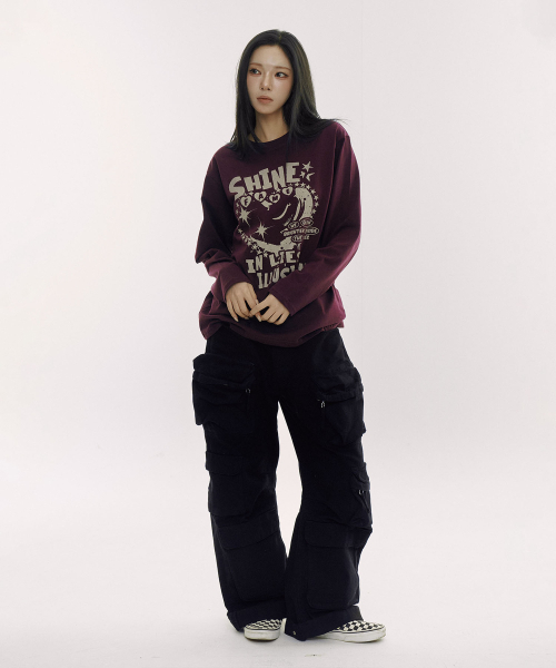 DEFYCLUBROBBERS(ディファイクラブロバース)の「シャインインライズイリュージョン ロングスリーブ (2カラー)(Tシャツ/カットソー・レディース・バーガンディー/チャコール・MEDIUM/LARGE)」の6枚目の写真