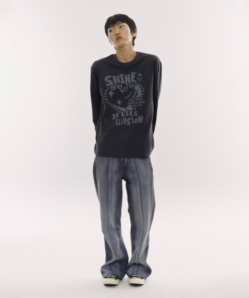 DEFYCLUBROBBERS(ディファイクラブロバース)の「シャインインライズイリュージョン ロングスリーブ (2カラー)(Tシャツ/カットソー・レディース・バーガンディー/チャコール・MEDIUM/LARGE)」の7枚目の写真