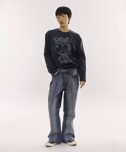 DEFYCLUBROBBERS(ディファイクラブロバース)の「シャインインライズイリュージョン ロングスリーブ (2カラー)(Tシャツ/カットソー・レディース・バーガンディー/チャコール・MEDIUM/LARGE)」の8枚目の写真