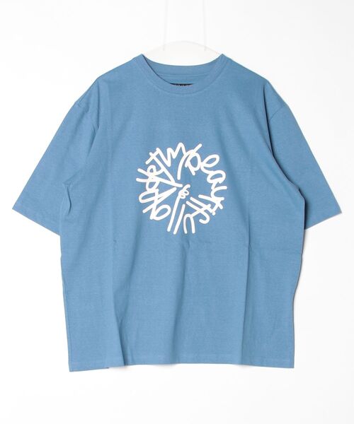my beautiful landlet(マイビューティフルランドレット)の「【my beautiful landlet】 SUPIMA COTTON OVERSIZE T-SHIRT - print(Tシャツ/カットソー・メンズ・ブラック/ライトブルー/グレー/ライトグレー・0/1)」の12枚目の写真