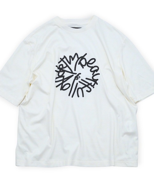 my beautiful landlet(マイビューティフルランドレット)の「【my beautiful landlet】 SUPIMA COTTON OVERSIZE T-SHIRT - print(Tシャツ/カットソー・メンズ・ブラック/ライトブルー/グレー/ライトグレー/ホワイト・0/1)」の13枚目の写真