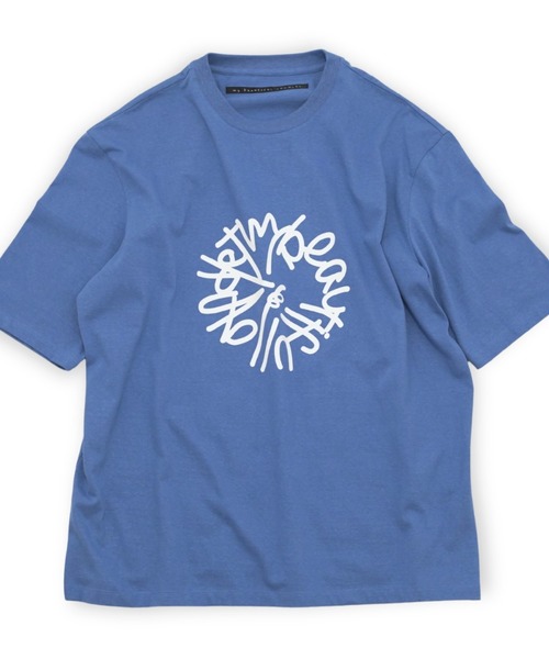 my beautiful landlet(マイビューティフルランドレット)の「【my beautiful landlet】 SUPIMA COTTON OVERSIZE T-SHIRT - print(Tシャツ/カットソー・メンズ・ブラック/ライトブルー/グレー/ライトグレー/ホワイト・0/1)」の21枚目の写真