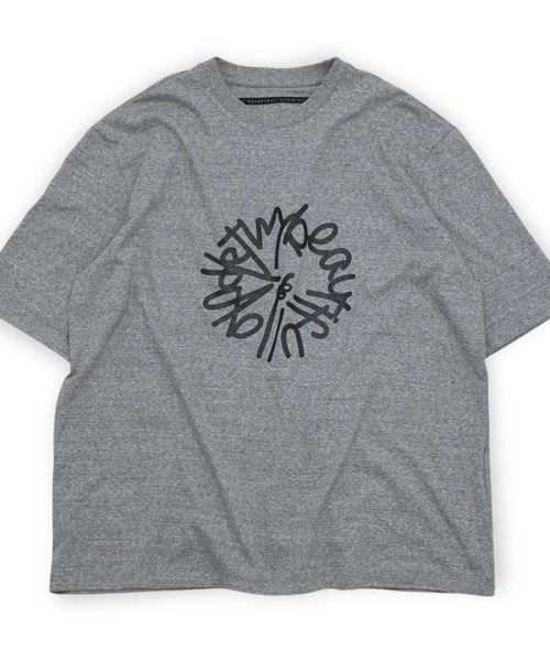 my beautiful landlet(マイビューティフルランドレット)の「【my beautiful landlet】 SUPIMA COTTON OVERSIZE T-SHIRT - print(Tシャツ/カットソー・メンズ・ブラック/ライトブルー/グレー/ライトグレー/ホワイト・0/1)」の19枚目の写真
