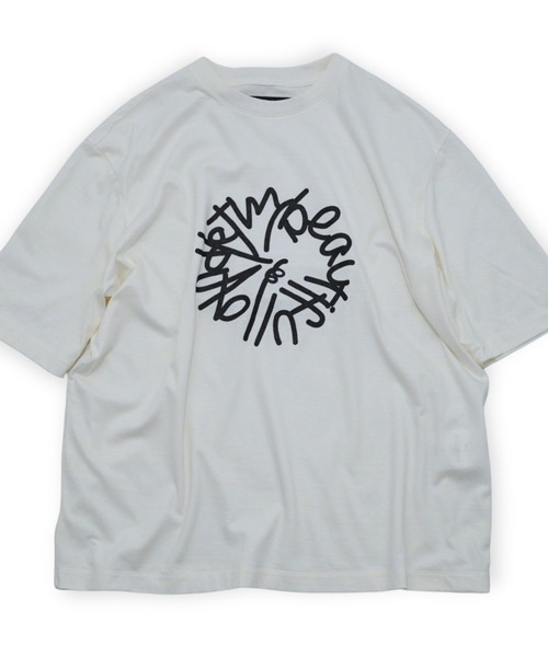 my beautiful landlet(マイビューティフルランドレット)の「【my beautiful landlet】 SUPIMA COTTON OVERSIZE T-SHIRT - print(Tシャツ/カットソー・メンズ・ブラック/ライトブルー/グレー/ライトグレー/ホワイト・0/1)」の17枚目の写真