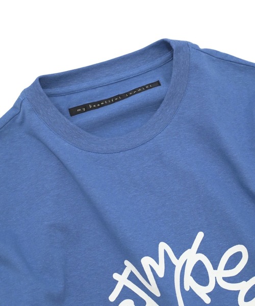 my beautiful landlet(マイビューティフルランドレット)の「【my beautiful landlet】 SUPIMA COTTON OVERSIZE T-SHIRT - print(Tシャツ/カットソー・メンズ・ブラック/ライトブルー/グレー/ライトグレー/ホワイト・0/1)」の22枚目の写真