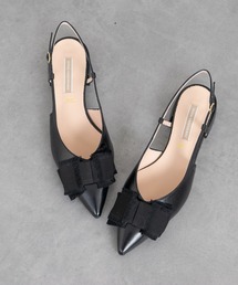【INTER-CHAUSSURES】リボンバックバンドポインテッドパンプス(I61310)