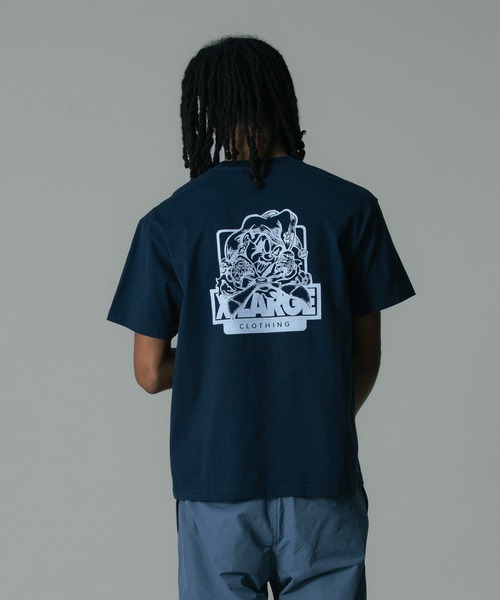 XLARGE(エクストララージ)の「JOKER S/S TEE(Tシャツ/カットソー・メンズ・ホワイト/ネイビー/ブラック・M/L/XL/S)」の3枚目の写真
