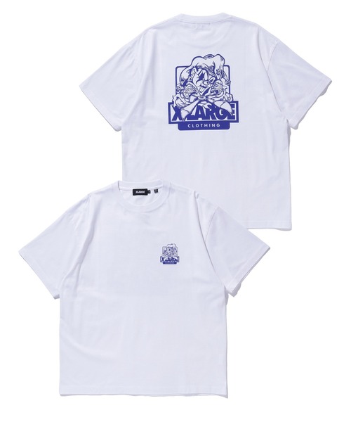 XLARGE(エクストララージ)の「JOKER S/S TEE(Tシャツ/カットソー・メンズ・ホワイト/ネイビー/ブラック・M/L/XL/S)」の1枚目の写真
