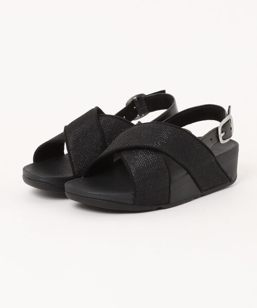 fitflop(フィットフロップ)の「LULU SHIMMERGLITZ BACK-STRAP SANDALS / LULU シマーグリッツ バックストラップ サンダル(サンダル・レディース・ブラック・US5/US6/US7/US8)」の1枚目の写真