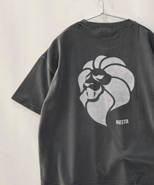 NESTA BRAND(ネスタブランド)の「【NESTA BRAND/ネスタブランド】ピグメント加工 オーバーサイズ Tシャツ(Tシャツ/カットソー・キッズ・ダークグリーン/ブラック/グレー系その他/パープル/チャコール/ネイビー・160/150/140/130/120/110)」の3枚目の写真