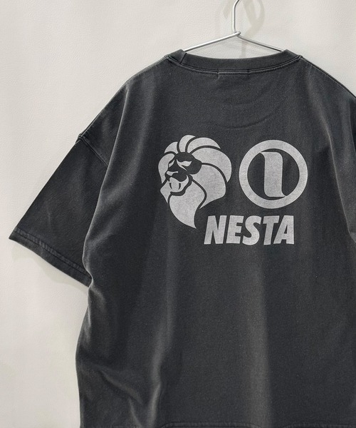 NESTA BRAND(ネスタブランド)の「【NESTA BRAND/ネスタブランド】ピグメント加工 オーバーサイズ Tシャツ(Tシャツ/カットソー・キッズ・ダークグリーン/ブラック/グレー系その他/パープル/チャコール/ネイビー・160/150/140/130/120/110)」の4枚目の写真