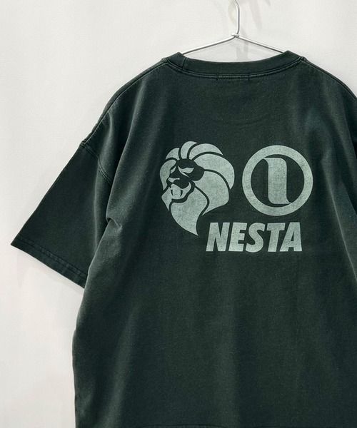 NESTA BRAND(ネスタブランド)の「【NESTA BRAND/ネスタブランド】ピグメント加工 オーバーサイズ Tシャツ(Tシャツ/カットソー・キッズ・ダークグリーン/ブラック/グレー系その他/パープル/チャコール/ネイビー・160/150/140/130/120/110)」の1枚目の写真