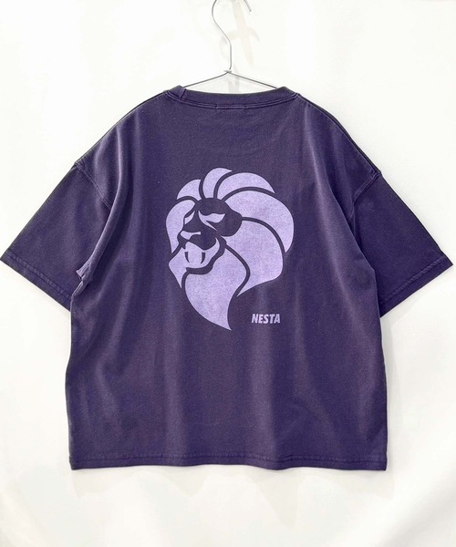 NESTA BRAND(ネスタブランド)の「【NESTA BRAND/ネスタブランド】ピグメント加工 オーバーサイズ Tシャツ(Tシャツ/カットソー・キッズ・ダークグリーン/ブラック/グレー系その他/パープル/チャコール/ネイビー・160/150/140/130/120/110)」の12枚目の写真