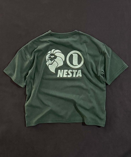 NESTA BRAND(ネスタブランド)の「【NESTA BRAND/ネスタブランド】ピグメント加工 オーバーサイズ Tシャツ(Tシャツ/カットソー・キッズ・ダークグリーン/ブラック/グレー系その他/パープル/チャコール/ネイビー・160/150/140/130/120/110)」の15枚目の写真