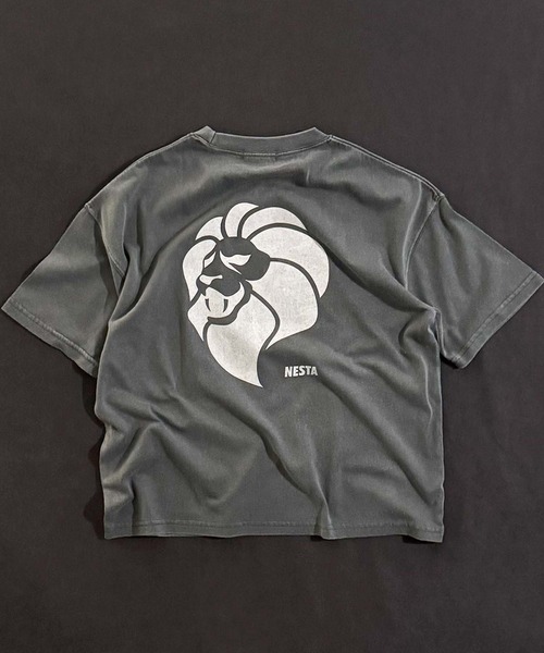 NESTA BRAND(ネスタブランド)の「【NESTA BRAND/ネスタブランド】ピグメント加工 オーバーサイズ Tシャツ(Tシャツ/カットソー・キッズ・ダークグリーン/ブラック/グレー系その他/パープル/チャコール/ネイビー・160/150/140/130/120/110)」の7枚目の写真