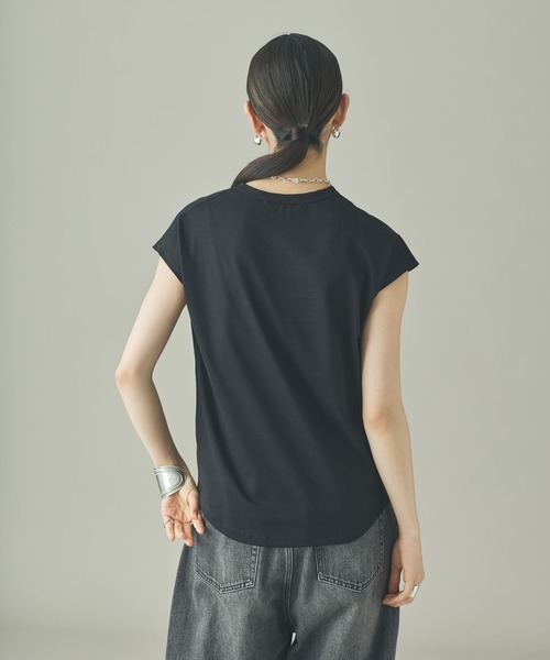 Curensology(カレンソロジー)の「Curensology(カレンソロジー)/ノースリーブプルオーバー(Tシャツ/カットソー・レディース・ホワイト/ライトピンク/ダークブラウン/ブラック/サックスブルー/クリーム/ベージュ/チャコールグレー・FREE)」の9枚目の写真