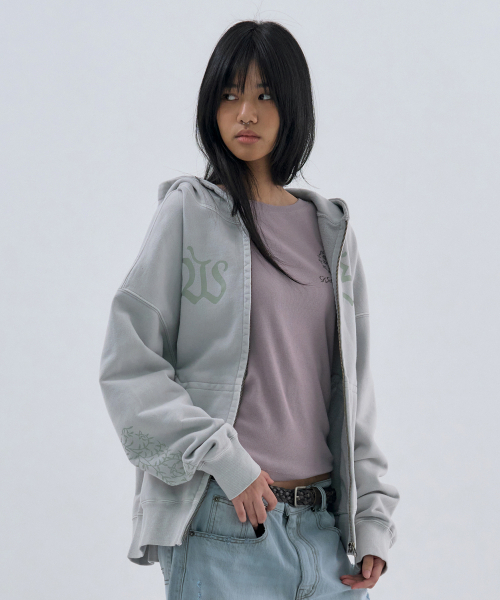 wellbeing express シアーウィンドブレーカー　グリーン　パーカー wellbeing express シアーウィンドブレーカー グリーン パーカー