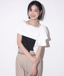 8点専用♡雑誌掲載品完売アプワイザーリッシェ　袖ギャザーフラワーリボンブラウス♡ Apuweiser-riche - 8点専用♡雑誌掲載品完売アプワイザーリッシェ 袖
