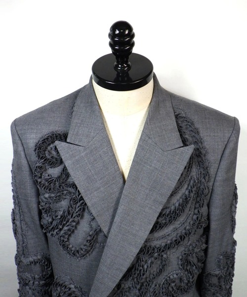 TAAKK（ターク）の「【TAAKK/ターク】Double Breasted Jacket（テーラードジャケット・メンズ・グレー・2）」の5枚目の写真