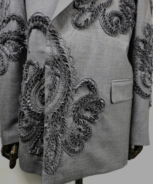 TAAKK（ターク）の「【TAAKK/ターク】Double Breasted Jacket（テーラードジャケット・メンズ・グレー・2）」の6枚目の写真