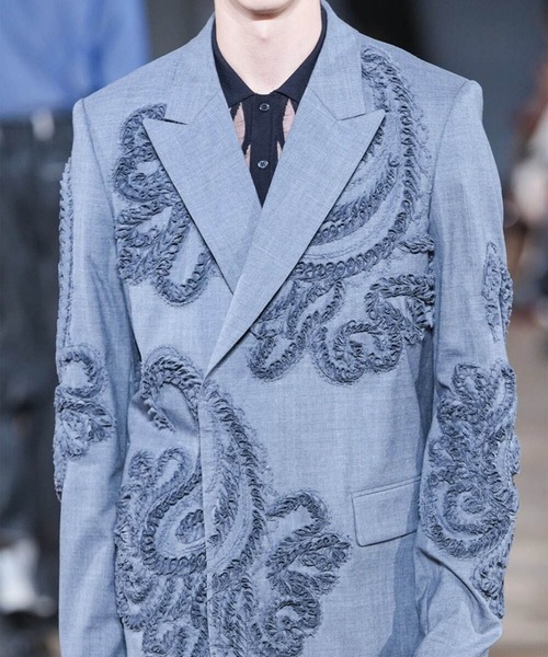 TAAKK（ターク）の「【TAAKK/ターク】Double Breasted Jacket（テーラードジャケット・メンズ・グレー・2）」の7枚目の写真