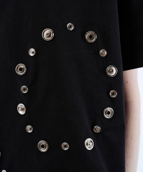seyto（セイト）の「3way reversible eyelet design tee / 3ウェイリバーシブルアイレットデザインT（Tシャツ/カットソー・メンズ・ホワイト/ブラック・3/1/2）」の13枚目の写真