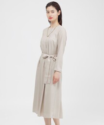 Paul Stuart（ポールスチュアート）の「【WEB・一部店舗限定/ウォッシャブル】スクエアドットプリント　ワンピース（ワンピース）」