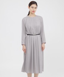 Paul Stuart（ポールスチュアート）の「【WEB・一部店舗限定/ウォッシャブル】スクエアドットプリント　ワンピース（ワンピース）」