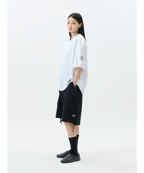 JAMIE WEST(ジェイミーウエスト)の「JW VネックメッシュバイカージャージTシャツ(ホワイト)(Tシャツ/カットソー・レディース・その他・MEDIUM/LARGE/X-LARGE)」の5枚目の写真