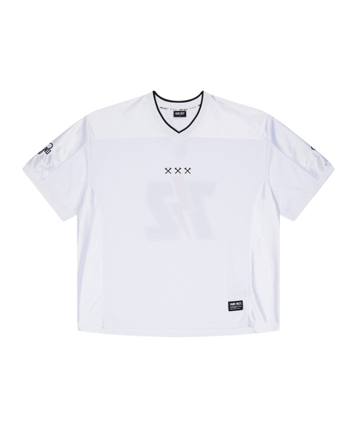 JAMIE WEST(ジェイミーウエスト)の「JW VネックメッシュバイカージャージTシャツ(ホワイト)(Tシャツ/カットソー・レディース・その他・MEDIUM/LARGE/X-LARGE)」の8枚目の写真