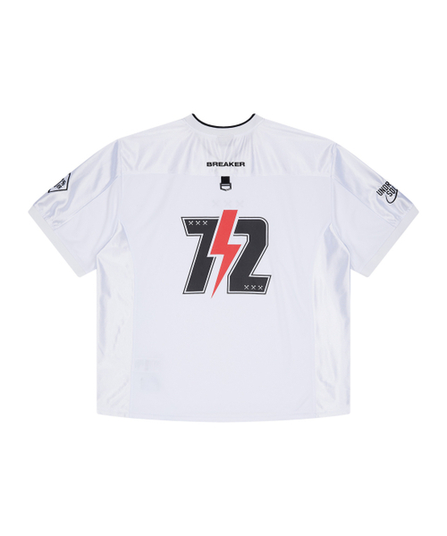 JAMIE WEST(ジェイミーウエスト)の「JW VネックメッシュバイカージャージTシャツ(ホワイト)(Tシャツ/カットソー・レディース・その他・MEDIUM/LARGE/X-LARGE)」の9枚目の写真