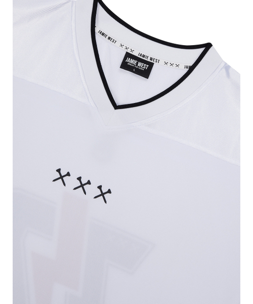 JAMIE WEST(ジェイミーウエスト)の「JW VネックメッシュバイカージャージTシャツ(ホワイト)(Tシャツ/カットソー・レディース・その他・MEDIUM/LARGE/X-LARGE)」の10枚目の写真