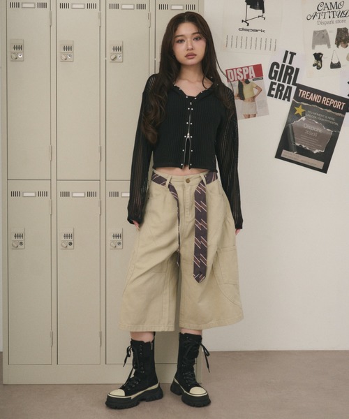 dispark（ディスパーク）の「DISPARK/【26年春夏新作】スタッズメッシュパーカー（パーカー・レディース・ブラック/ブラウン・FREE）」の5枚目の写真