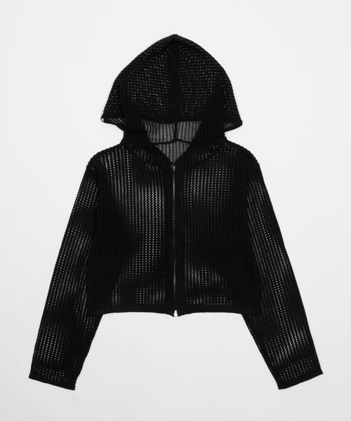 dispark（ディスパーク）の「DISPARK/【26年春夏新作】スタッズメッシュパーカー（パーカー・レディース・ブラック/ブラウン・FREE）」の13枚目の写真