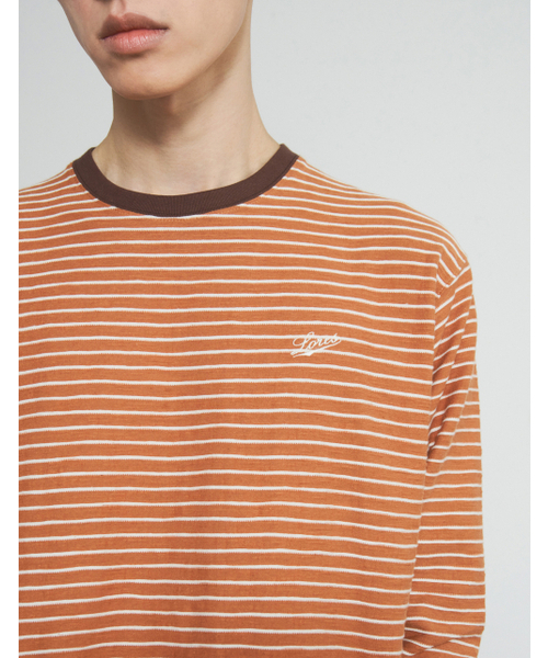 LORES(ロアス)の「Textured Striped L/S Tee - Brick(Tシャツ/カットソー・レディース・その他・SMALL/MEDIUM/LARGE)」の2枚目の写真
