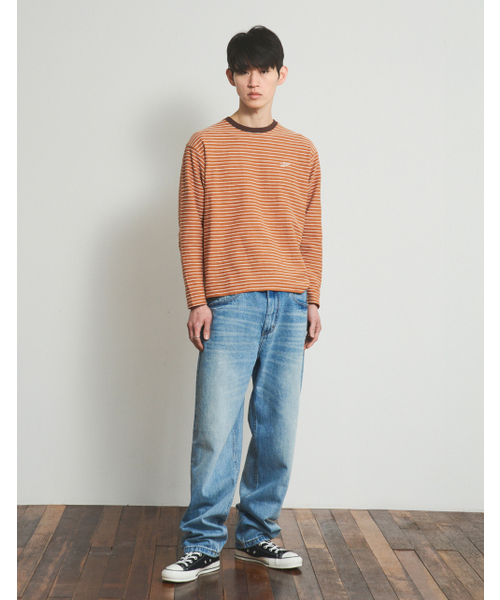 LORES(ロアス)の「Textured Striped L/S Tee - Brick(Tシャツ/カットソー・レディース・その他・SMALL/MEDIUM/LARGE)」の3枚目の写真
