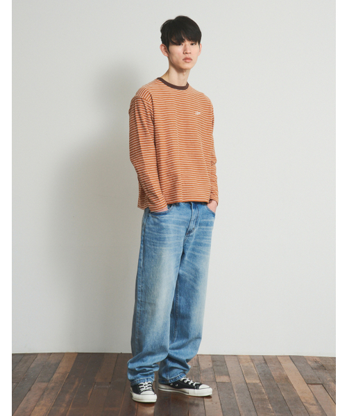 LORES(ロアス)の「Textured Striped L/S Tee - Brick(Tシャツ/カットソー・レディース・その他・SMALL/MEDIUM/LARGE)」の4枚目の写真