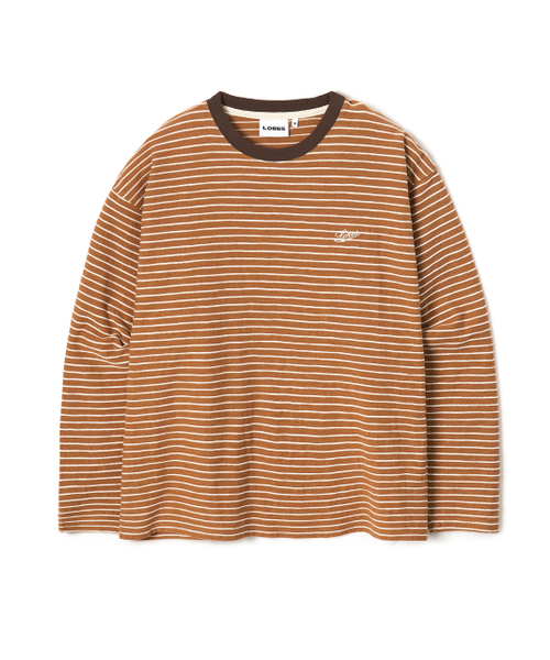 LORES(ロアス)の「Textured Striped L/S Tee - Brick(Tシャツ/カットソー・レディース・その他・SMALL/MEDIUM/LARGE)」の6枚目の写真