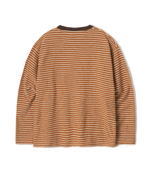 LORES(ロアス)の「Textured Striped L/S Tee - Brick(Tシャツ/カットソー・レディース・その他・SMALL/MEDIUM/LARGE)」の7枚目の写真