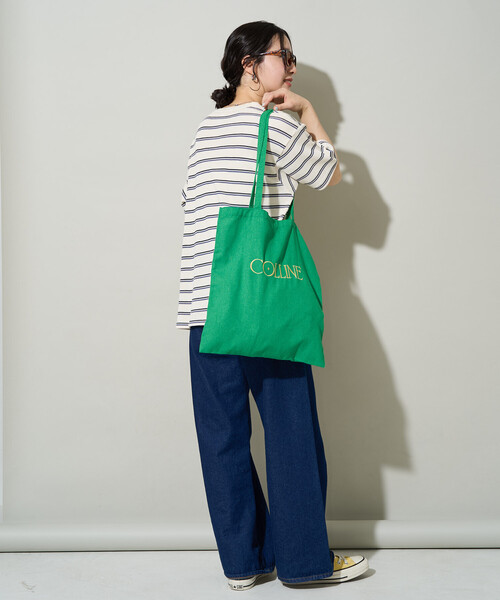 FREAK'S STORE(フリークスストア)の「限定展開 DISCUS ATHLETIC × FREAK'S STORE/ディスカスアスレチック 別注 ワッフル ボーダー 半袖Tシャツ(Tシャツ/カットソー・レディース・ブラック/ナチュラル/ネイビー・フリ-)」の18枚目の写真