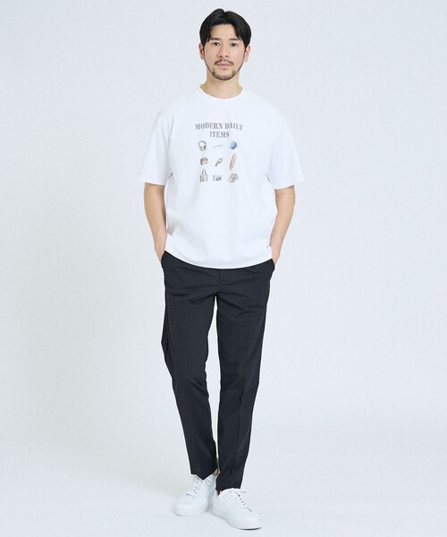 ABAHOUSE GRAY（アバハウスグレイ）の「【ESSENTIALS】 半袖Tシャツ（Tシャツ/カットソー・メンズ・カーキ/イエロー・46/48）」の3枚目の写真